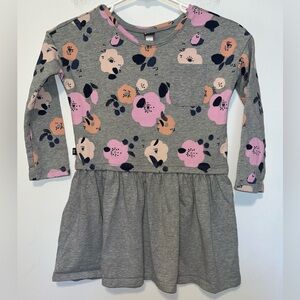 Tea Collection Floral Print Sweatshirt Dress Long Sleeve Size 6